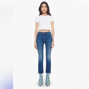 MOTHER Insider Crop Step Jeans 32